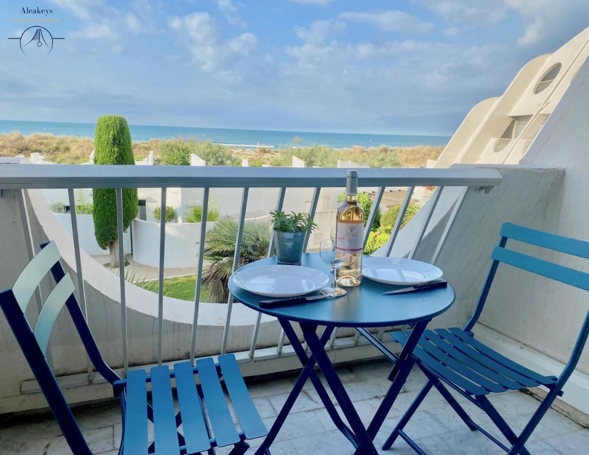 LE MERIDIEN - Studio avec vue mer, piscine et parking privé La Grande-Motte Esterno foto
